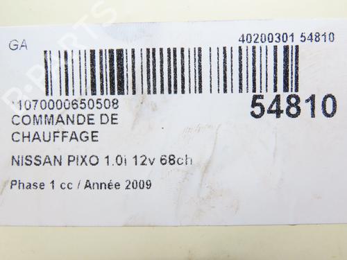 Used Climate control NISSAN PIXO (UA0) 1.0 (68 hp) 28830401