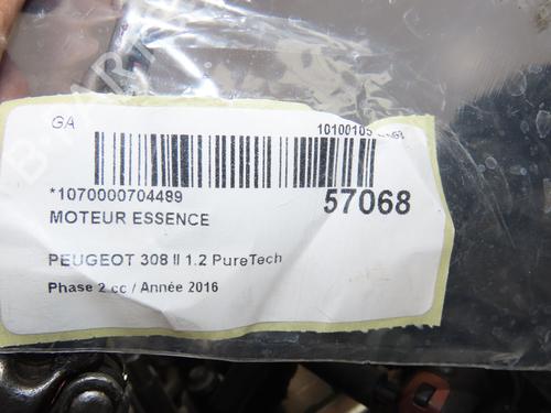 Used Engine Engine PEUGEOT 308 II (LB_, LP_, LW_, LH_, L3_) 1.2 THP 110 (110 hp) 39732769 39732769
