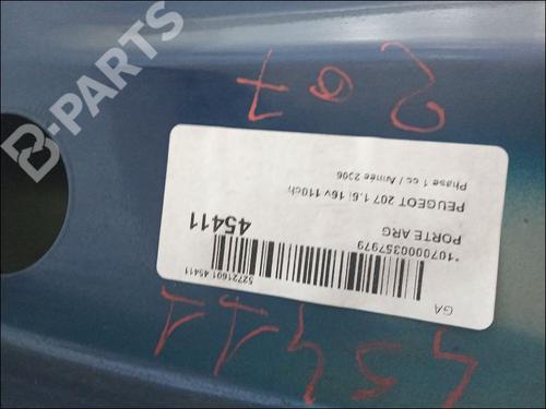 Left rear door PEUGEOT 207 (WA_, WC_) 1.6 16V | BP11103373C4 