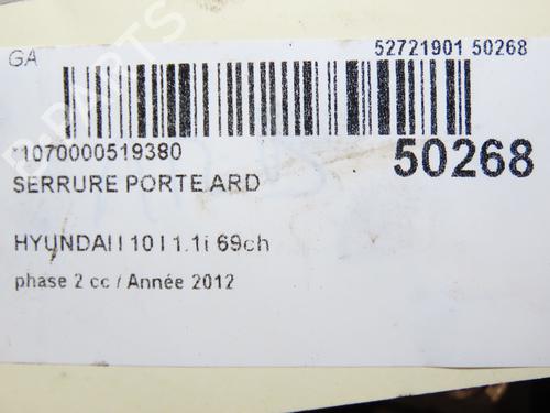 Used Rear right lock HYUNDAI i10 I (PA) 1.1 (69 hp) 23064691
