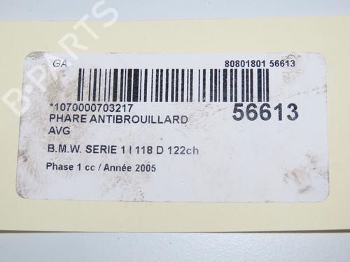 Left front fog light BMW 1 (E87) 118 d | BP32511529C30