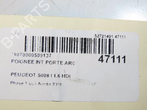 Used Rear left interior door handle PEUGEOT 5008 (0U_, 0E_) 1.6 HDi (110 hp) 16758105