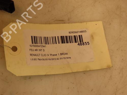 Used Right tailgate light Right tailgate light RENAULT CLIO IV Grandtour (KH_) 1.5 dCi 75 (75 hp) 16688312 16688312