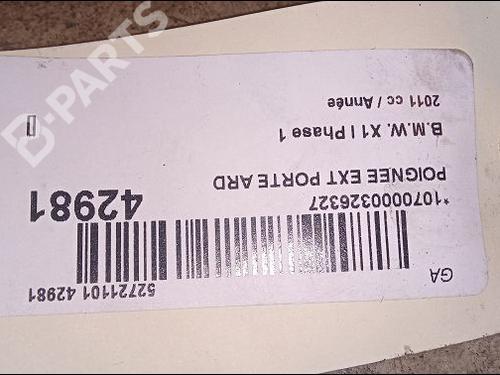 Rear right exterior door handle BMW X1 (E84) xDrive 18 d | BP9618806C130 