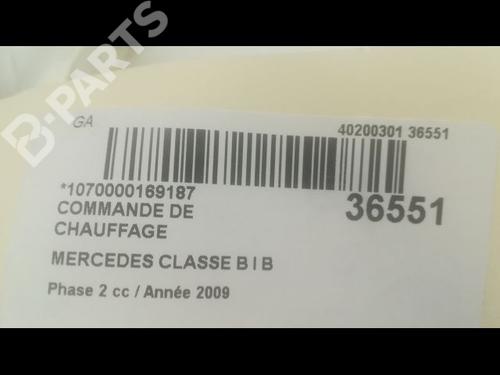 Climate control MERCEDES-BENZ B-CLASS Sports Tourer (W245) B 180 CDI (245.207) | BP9601895I5 