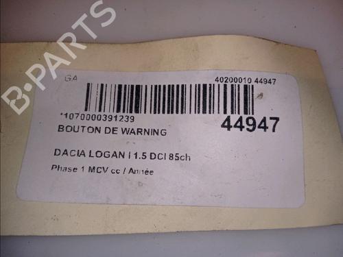 Warning switch DACIA LOGAN MCV (KS_) 1.5 dCi (KS0W) | BP11100800I22 