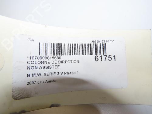 Used Steering column Steering column BMW 3 Coupe (E92) 320 i (170 hp) 40437848 40437848