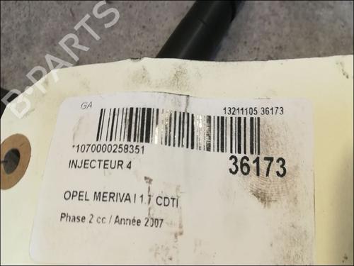 Used Injector Injector OPEL MERIVA A MPV (X03) 1.7 CDTI (E75) (100 hp) 9611282 9611282