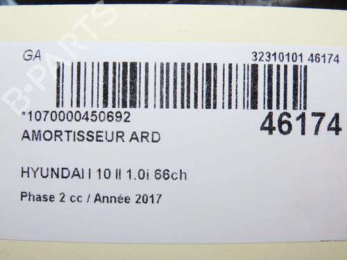 Right rear shock absorber HYUNDAI i10 II (BA, IA) 1.0 | BP19061187M19 