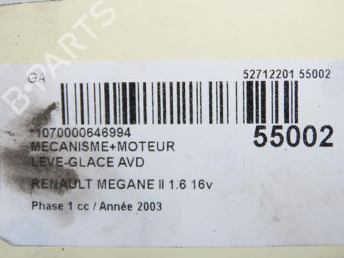 Rudehejsemekanisme Højre foran RENAULT MEGANE II (BM0/1_, CM0/1_) 1.6 16V (BM0C, CM0C) (113 hp) 32377390