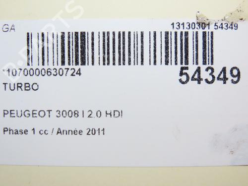 Turbolader/Kompressor PEUGEOT 3008 I MPV (0U_) 2.0 HDi 150 / BlueHDi 150 (150 hp) 28801371