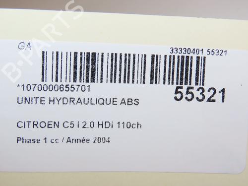 ABS pump CITROËN C5 I (DC_) 2.0 HDi (DCRHZB, DCRHZE) | BP29345214M43 