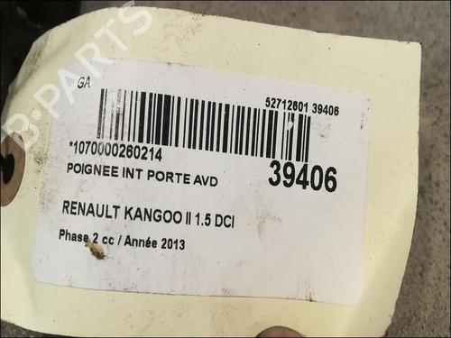 Used Front right interior door handle RENAULT KANGOO Express (FW0/1_) 1.5 dCi 75 (FW07, FW10, FW04) (75 hp) 9611004