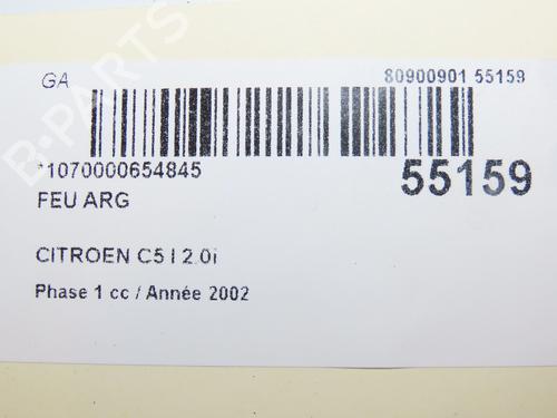 Left taillight CITROËN C5 I (DC_) 2.0 16V (DCRFNC, DCRFNF) | BP28969696C34 