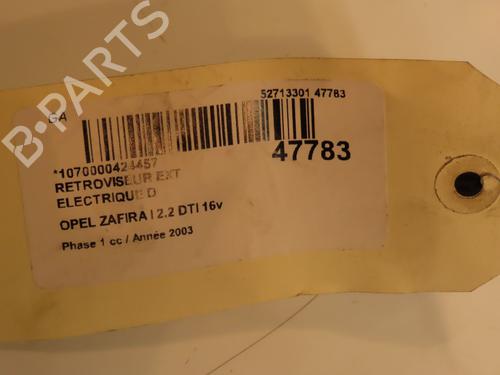 Used Right mirror OPEL ZAFIRA A MPV (T98) 2.2 DTI 16V (F75) (117 hp) 23176131
