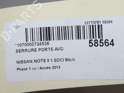 serrure-avant-droite-nissan-note-e12-2012-36246744 main image