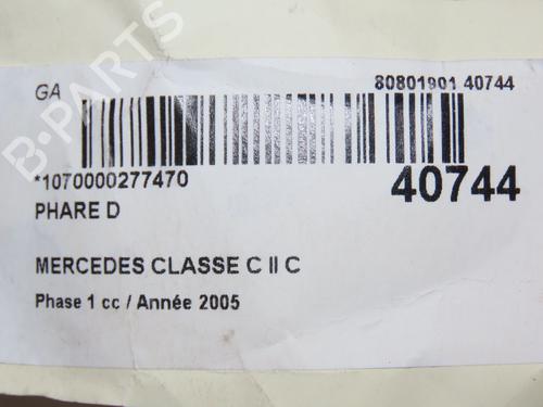 Right headlight MERCEDES-BENZ C-CLASS (W203) C 220 CDI (203.008) | BP9816423C29 