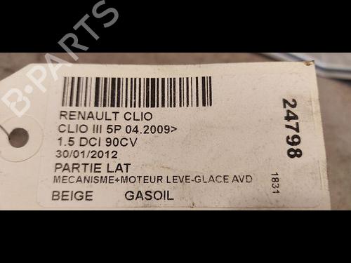 Used Front right window mechanism RENAULT CLIO III (BR0/1, CR0/1) 1.5 dCi (88 hp) 23175597