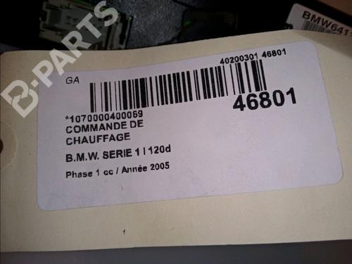 Climate control BMW 1 (E87) 118 d | BP11418133I5 