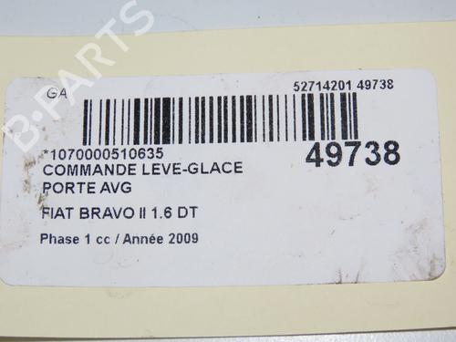 Used Left front window switch FIAT BRAVO II (198_) 1.6 D Multijet (198AXH1B) (105 hp) 33032205