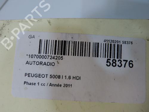 Used Radio Radio PEUGEOT 5008 (0U_, 0E_) 1.6 HDi (112 hp) 36395940 36395940