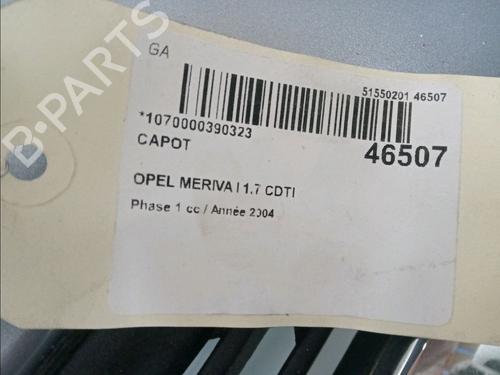 Hood OPEL MERIVA A MPV (X03) 1.7 CDTI (E75) | BP14951294C1 