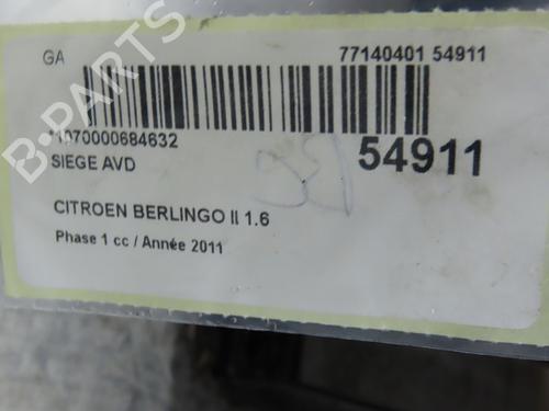 Right front seat CITROËN BERLINGO Box Body/MPV (B9) 1.6 HDi 75 | BP30522358C16 - Image 6