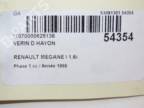 Used Tailgate lift support RENAULT MEGANE I (BA0/1_) 1.6 i (BA0L) (75 hp) 28832313