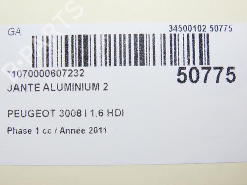 Rim PEUGEOT 3008 I MPV (0U_) 1.6 HDi | BP28967728C45