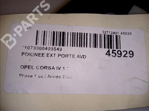 Front right exterior door handle OPEL CORSA D (S07) 1.2 (L08, L68) | BP11533194C129 