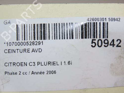 Front right seatbelt CITROËN C3 Pluriel (HB_) 1.6 | BP28830690I25  - Image 5