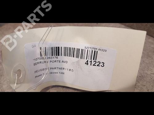 Front right lock PEUGEOT PARTNER Box Body/MPV (5_, G_) 1.8 D | BP9611618C97