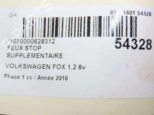 Used Third brake light VW FOX Hatchback (5Z1, 5Z3, 5Z4) 1.2 (55 hp) 28802347