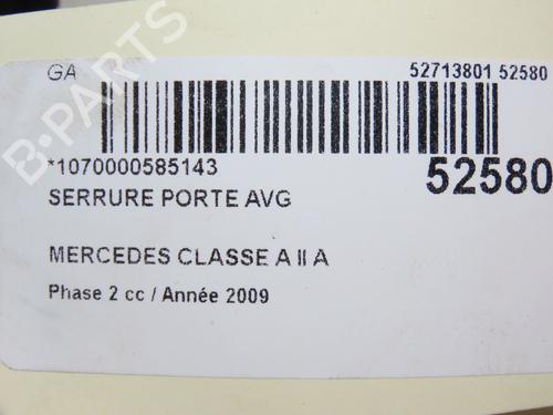 Front left lock MERCEDES-BENZ A-CLASS (W169) A 180 CDI (169.007, 169.307) | BP28831660C98 