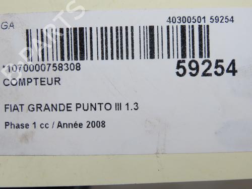Quadro strumenti Quadro strumenti FIAT GRANDE PUNTO (199_) 1.3 D Multijet (75 hp) 37225990 37225990