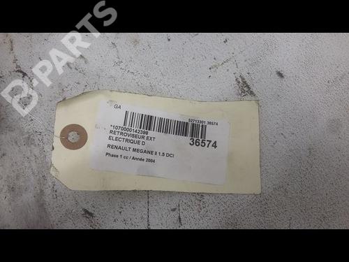 Right mirror RENAULT MEGANE II (BM0/1_, CM0/1_) 1.5 dCi (BM02, BM13, BM2A, CM02, CM13) | BP9600076C27 