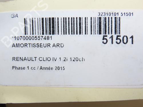 Right rear shock absorber RENAULT CLIO IV Grandtour (KH_) 1.2 TCe 120 (KHAU) | BP26383566M19 