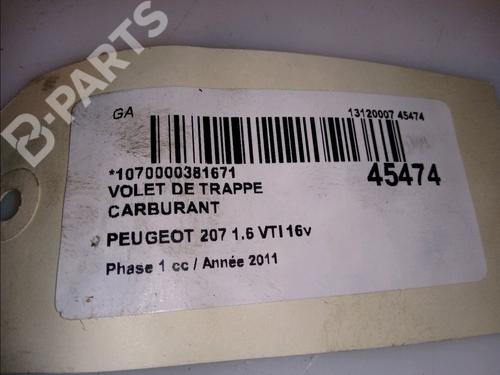 Fuel flap PEUGEOT 207 (WA_, WC_) 1.6 16V VTi | BP11098782C131 