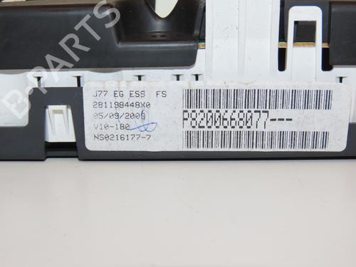 Instrument cluster RENAULT MODUS / GRAND MODUS (F/JP0_) 1.2 16V (JP0W) | BP28830459C47 