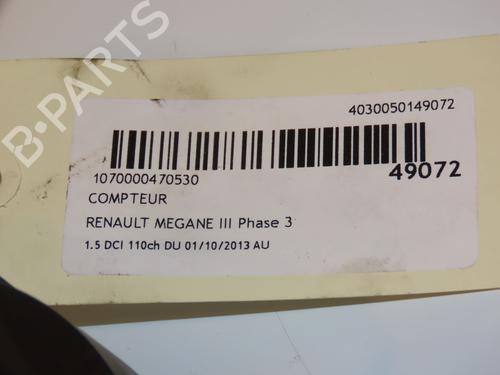 Used Instrument cluster RENAULT MEGANE III Grandtour (KZ0/1) 1.5 dCi (KZ09, KZ0D, KZ1G, KZ29, KZ14, KZ1W, KZ10, KZ1F,... (110 hp) 16688237