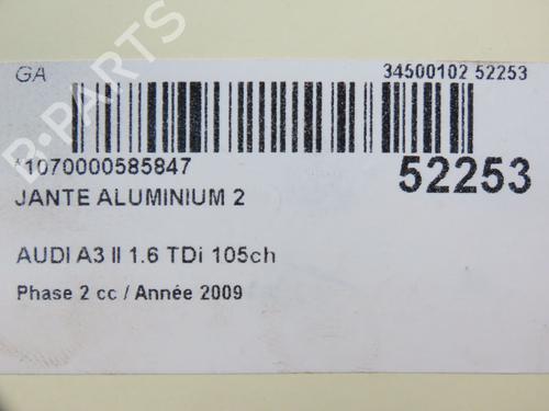 Rim AUDI A3 (8P1) 1.6 TDI | BP22524612C45 