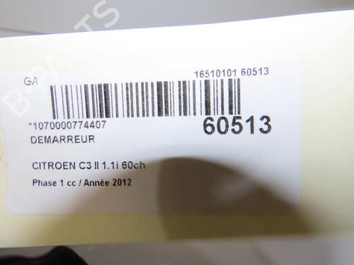 Used Starter Starter CITROËN C3 II (SC_) 1.1 i (60 hp) 40437804 40437804