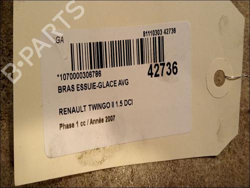 Front windshield wiper arm RENAULT TWINGO II (CN0_) 1.5 dCi (CN0E) | BP14881308C143