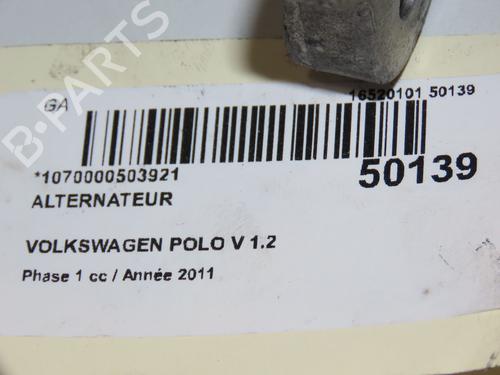Used Alternator VW POLO V (6R1, 6C1) 1.2 (70 hp) 18153366