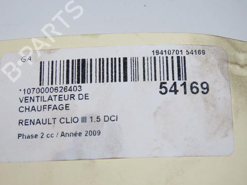 Motor da chauffage RENAULT CLIO III (BR0/1, CR0/1) 1.5 dCi (BR17, CR17) (86 hp) 31274323