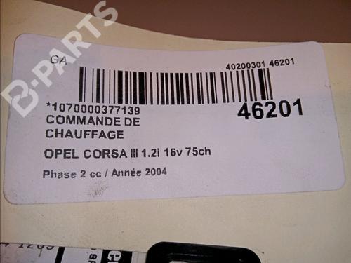 Climate control OPEL CORSA C (X01) 1.2 (F08, F68) | BP11267515I5 
