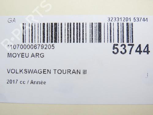 Venstre hjullejehus spindel VW TOURAN (5T1) 2.0 TDI (150 hp) 31120335