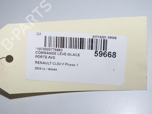 Left front window switch RENAULT CLIO V (B7_) 1.0 TCe 90 (B7MT) | BP36758235I27 - Image 5