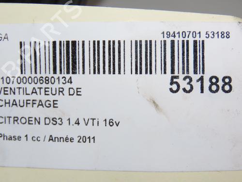 Varmeblæser CITROËN DS3 (SA_) 1.4 VTi 95 (95 hp) 30955797