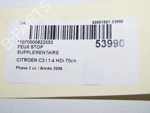 Used Third brake light Third brake light CITROËN C3 I (FC_, FN_) 1.4 HDi (68 hp) 33279365 33279365